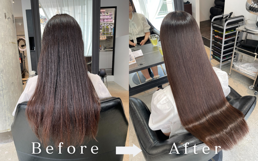 美髪矯正×パサつき枝毛の仕上がりBONDZSALON